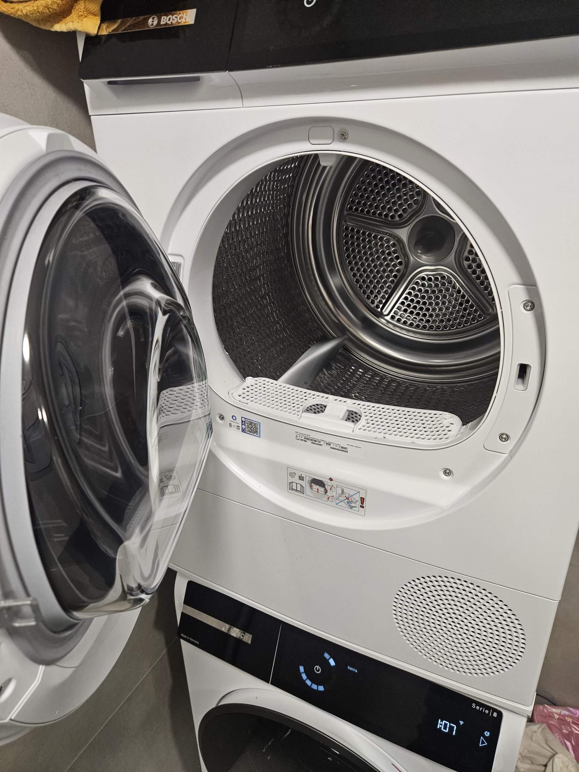 Otočení dveří od sušičky